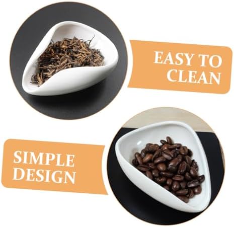 Hohopeti Tea Scoop Porcelain Vessel Set Loose Leaf Storage