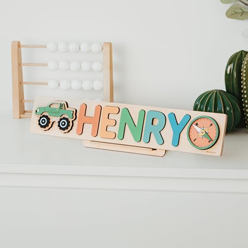 Personalized Wooden Name Puzzle With Pegs