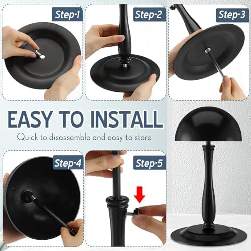 Shimeyao 4 Pcs Adjustable Metal Hat Stands for Hats Wigs
