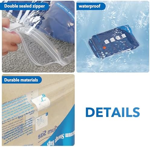 MEIQIHOME 16-Piece Vacuum Storage Bags with Electric Air Pump