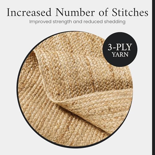 Spoiledhome Jute Rug 2x6 Natural Runner