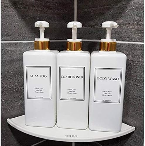 Modern Gold Pump Bottle Set 27 Oz Refillable
