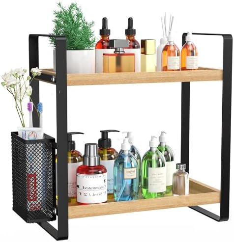 LEMIKKLE Bathroom Counter Organizer with Basket
