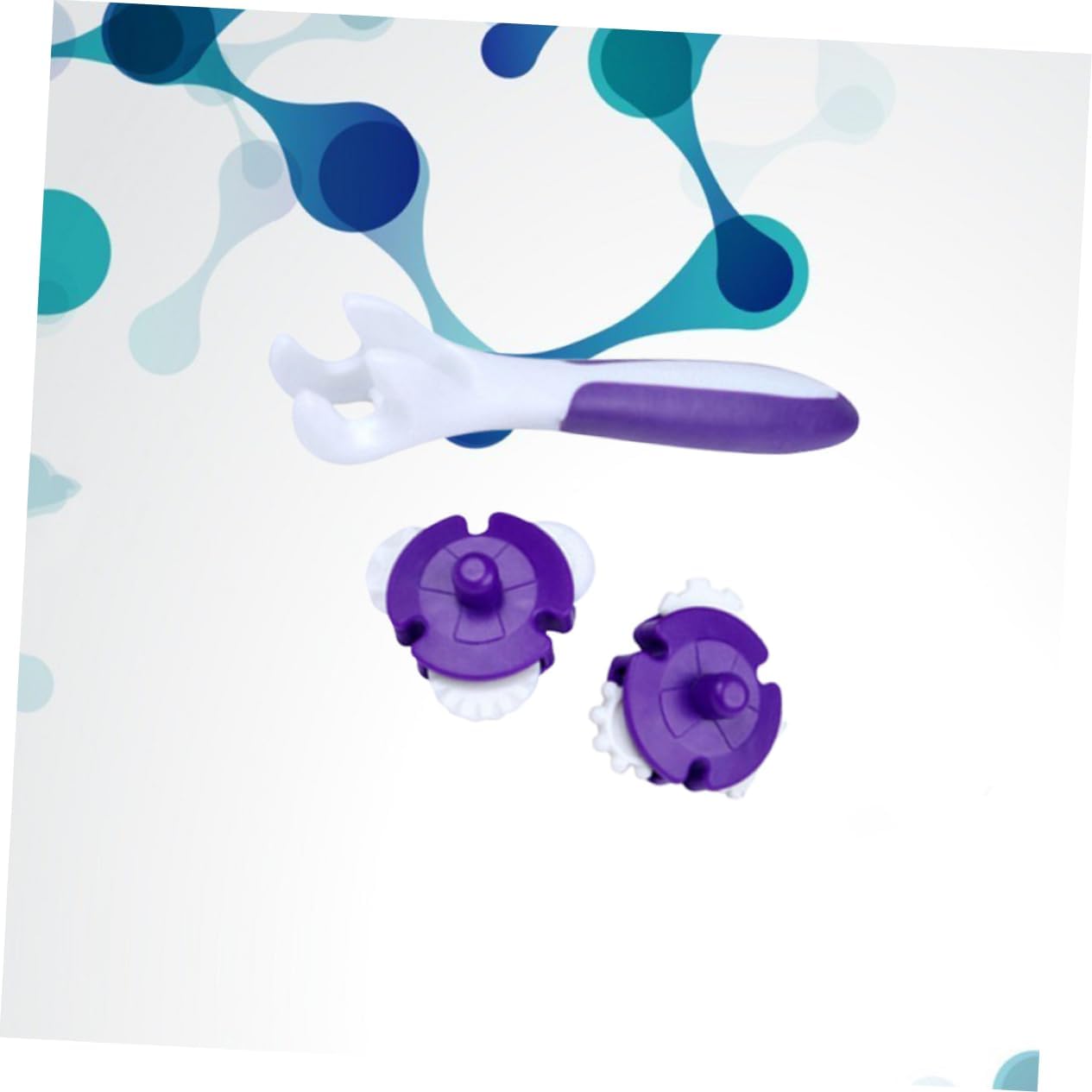 9 Pcs Purple Cake Baking Roller Reusable Pastry Cutter Tool