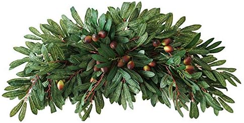 Belupai 30in Artificial Olive Leaves Swag