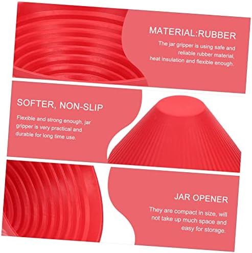5 Sets Rubber Jar Openers with Gripper Pads