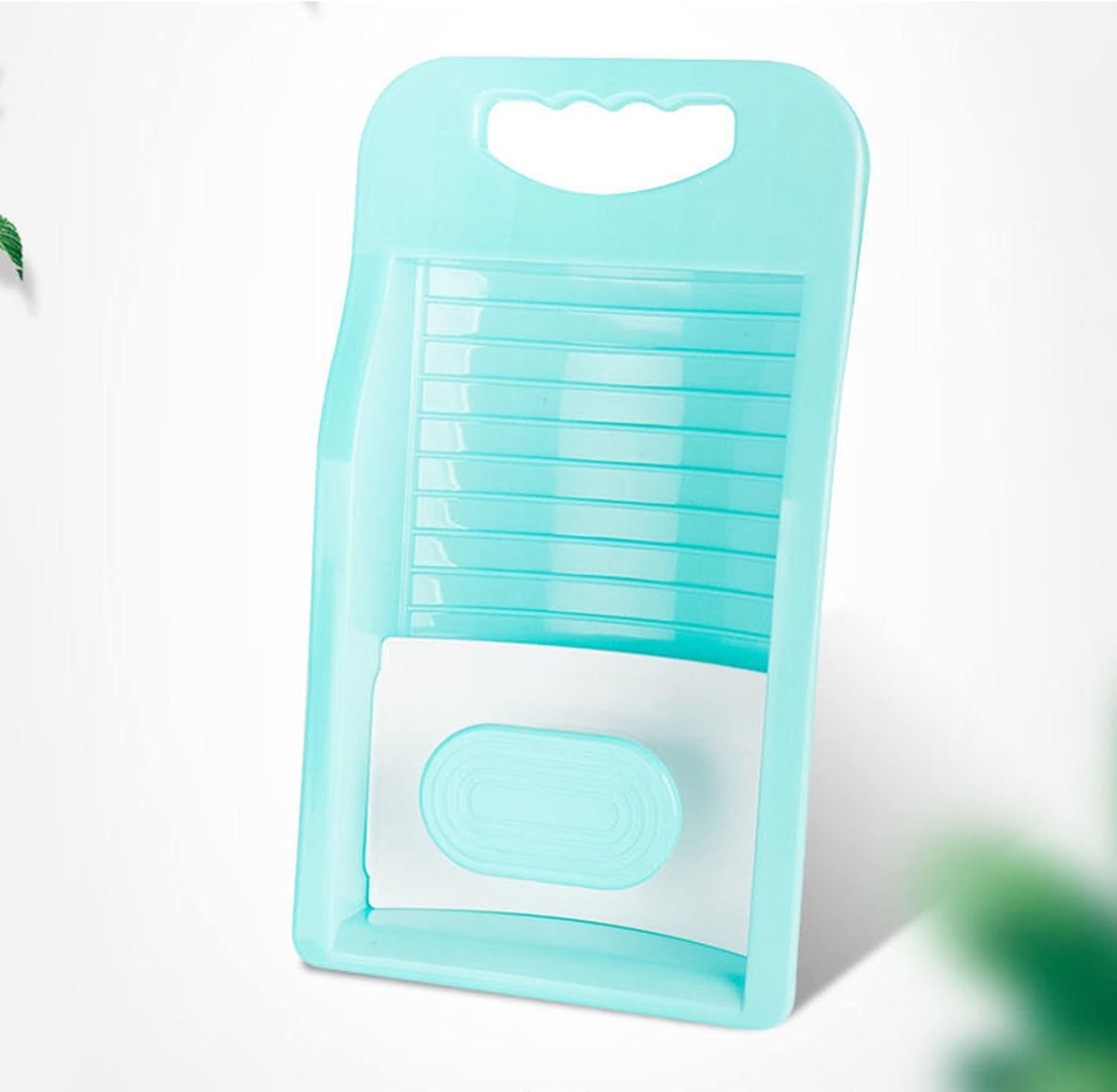 DCFV Plastic Washboard with Handle Non Slip Handheld Laundry Board