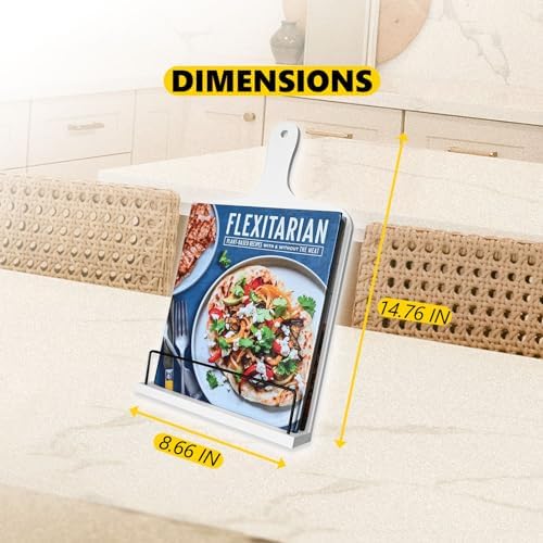 Wooden Cookbook Stand with Conversion Chart