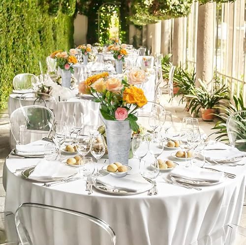 8pcs 10inch Galvanized Flower Bucket Set