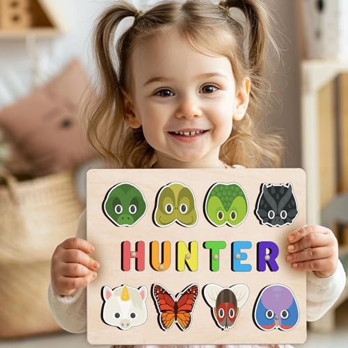 Personalized Wooden Name Puzzle For Toddlers 1