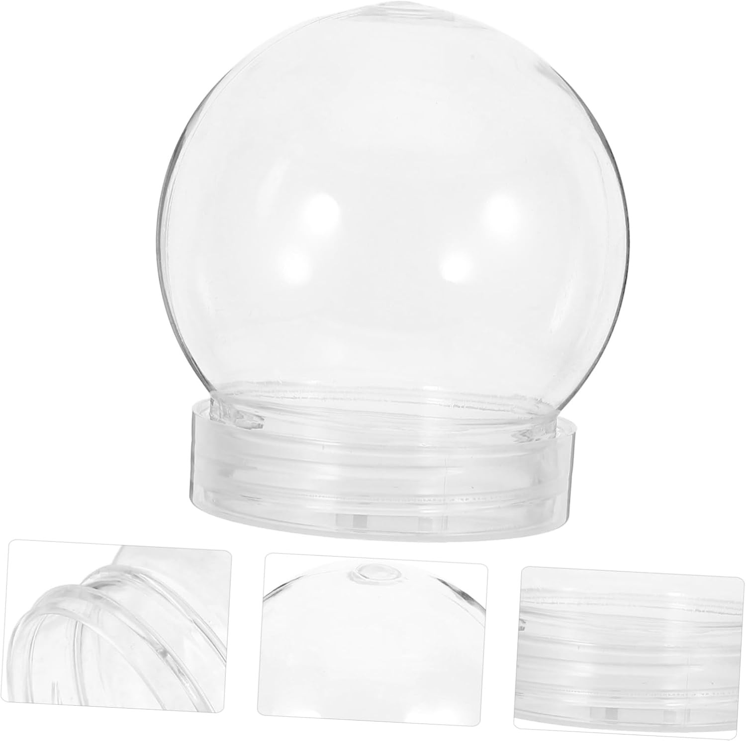 Luxshiny 10PCS 140ml Plastic Candy Jars with Lids