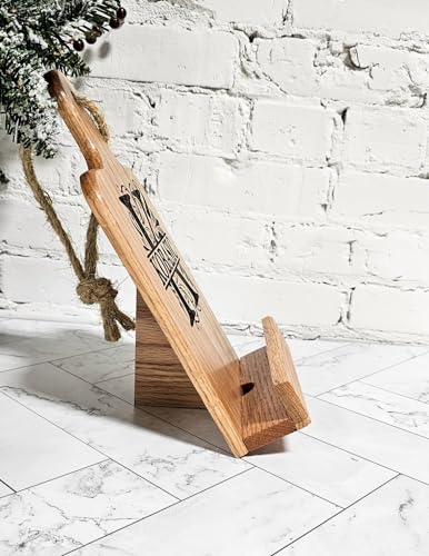 Personalized Cookbook Stand Made of Quality Oak Wood