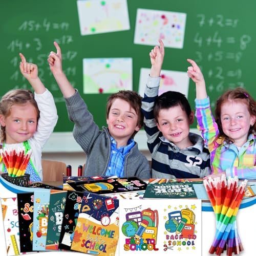 24Pcs Back to School Coloring Books with Pens