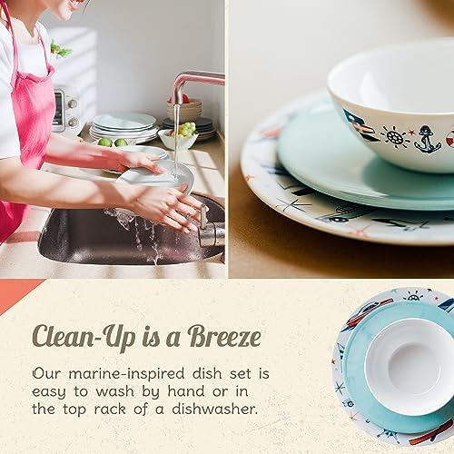 Camp Casual Melamine Dinnerware Set 6-Piece