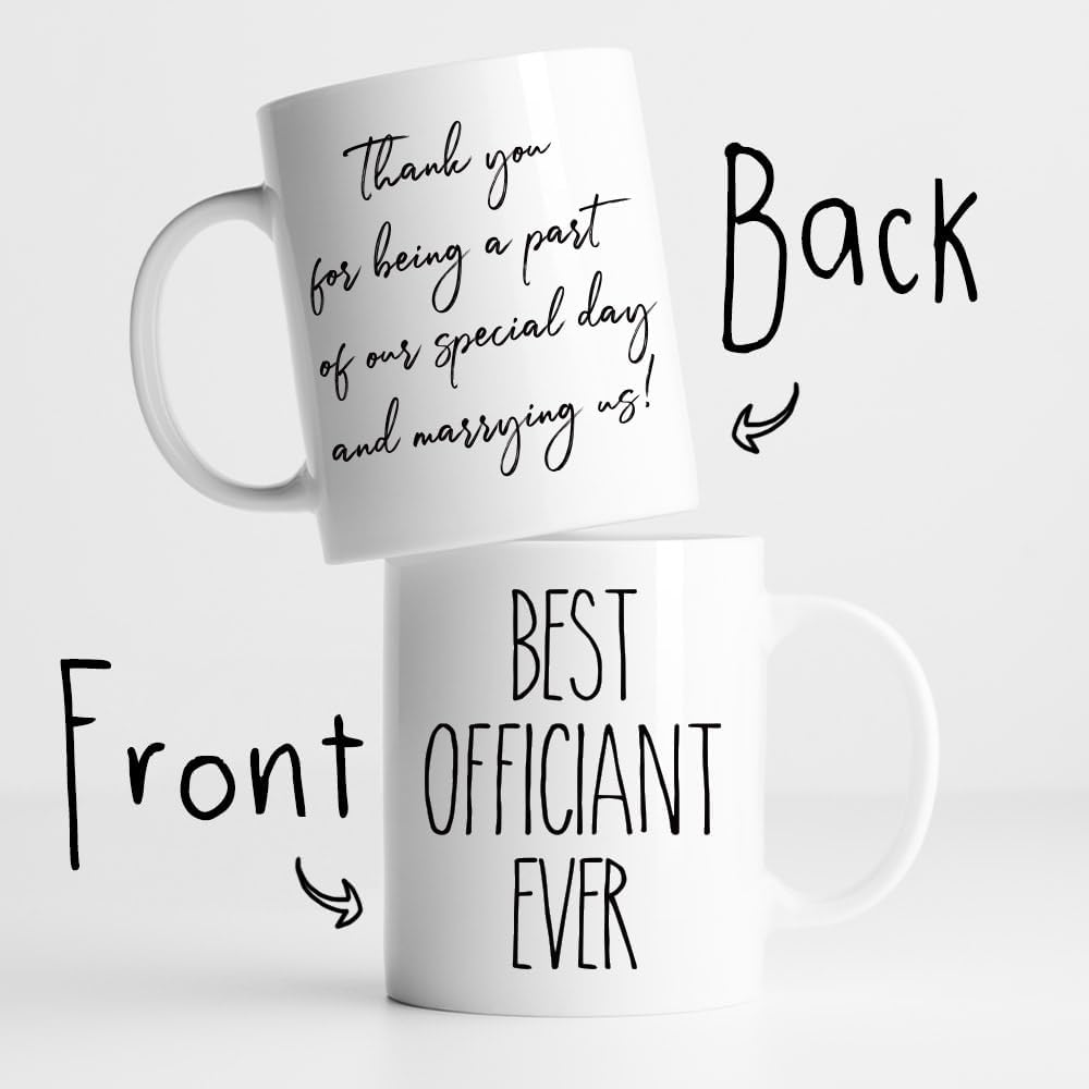 FALJIOK Best Officiant Ever Coffee Mug 11oz