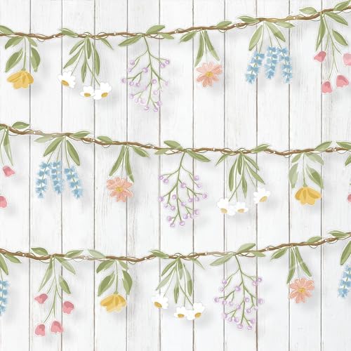 Cheerland Wildflower Garland for Garden Parties and Weddings