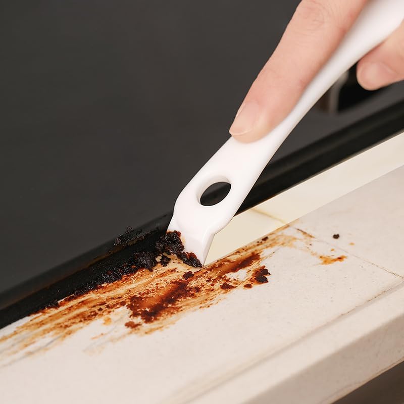 Kitchen Stove Cleaning Brush with V-Hook and Squeegee