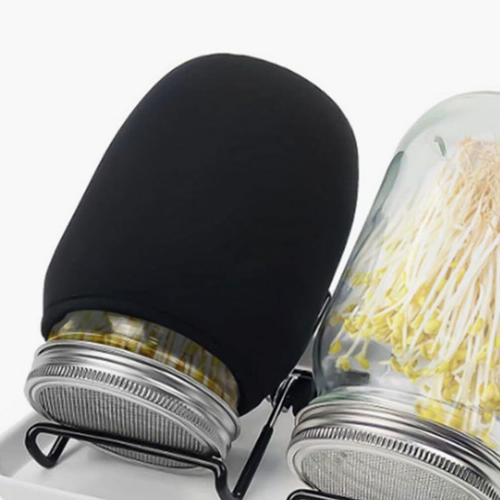 POPETPOP 8pcs Mason Jar Light Sleeve for Sprouting