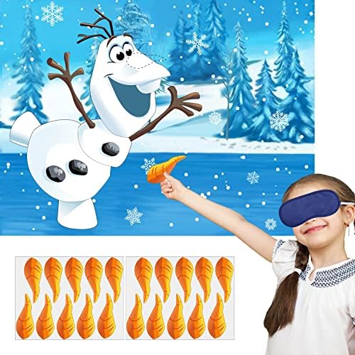 Pin The Nose Snowman Game for Kids