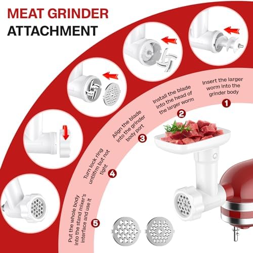 Cofun KitchenAid Meat Grinder and Strainer Set