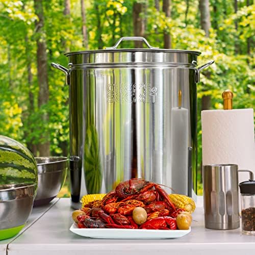 Chefs Secret 82 Quart Stockpot with Basket