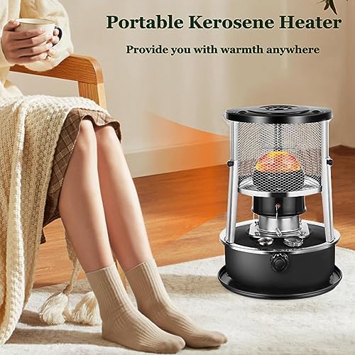 LINWIN 2 in 1 Kerosene Heater and Stove - Black