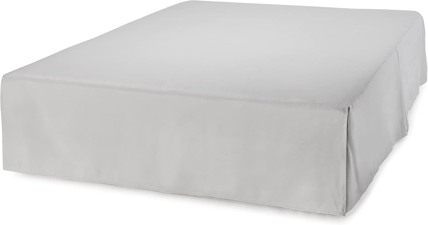 Amazon Basics Light Grey Full Bed Skirt