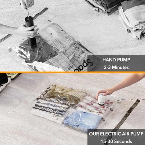 SpaceAid 14 Pack Vacuum Storage Bags with Electric Pump