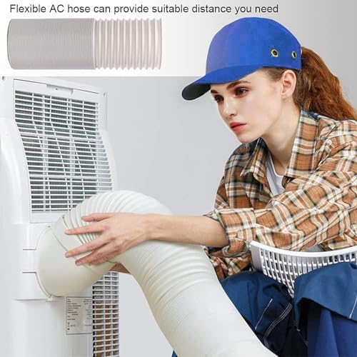 59 Inch Portable Air Conditioner Hose Adapter Square to Round Window Coupler