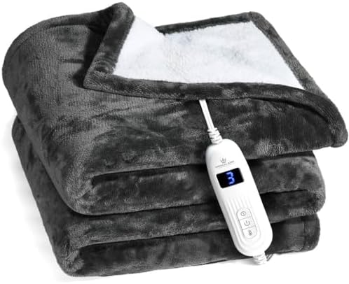 Medical King Heated Blanket Throw with 10 Settings
