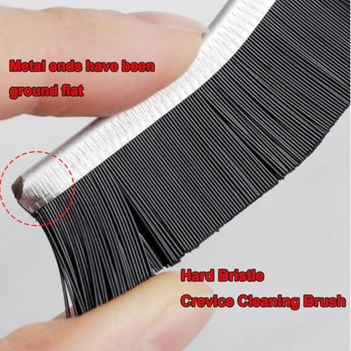 LAMSEA 2 Pcs Hard Bristle Crevice Cleaning Brush