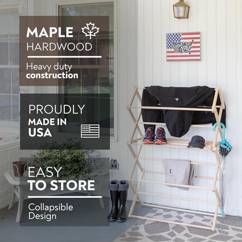 Pennsylvania Woodworks Extra Large Folding Drying Rack