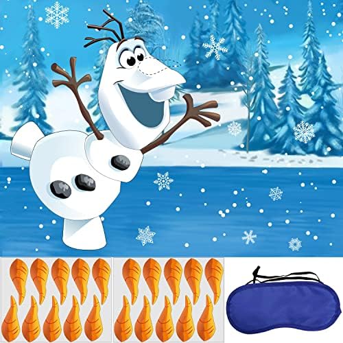 Pin The Nose Snowman Game for Kids
