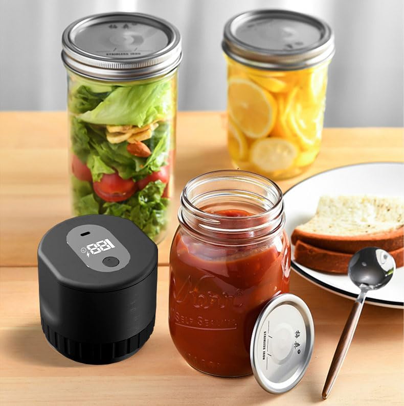 Unichild Electric Mason Jar Vacuum Sealer Kit with Can Opener