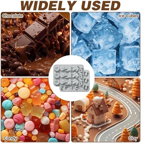 2Pcs Cowboy Chocolate Mold Double Blue