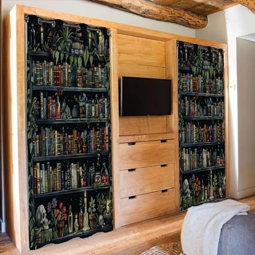 Chaohuan Bookshelf Doorway Curtain 34x80 Inches Panel