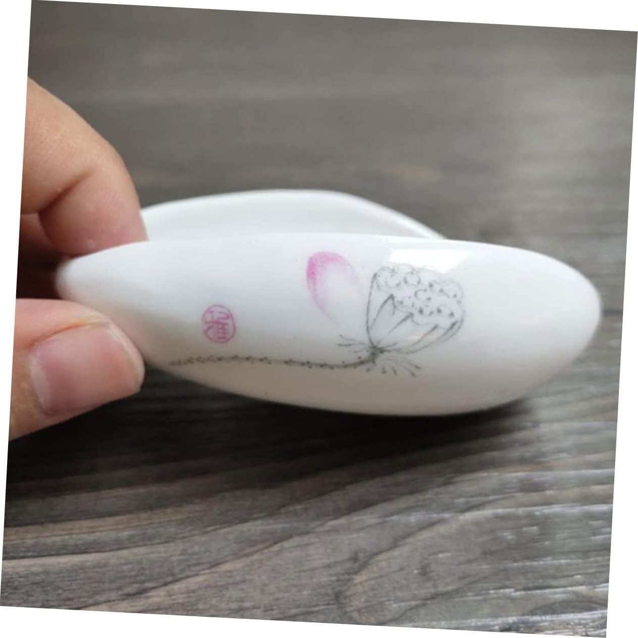 LIFKOME Tea Leaf Spoon Ceramic Scoop for Coffee Beans