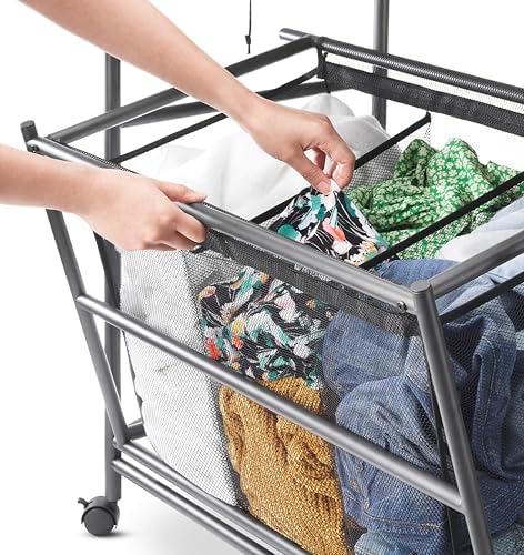Whitmor Triple Laundry Sorter with Ironing Table
