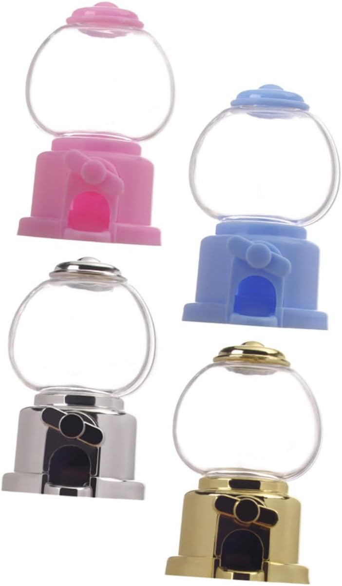 Healifty 8pc Manual Gumball Machine Candy Dispenser