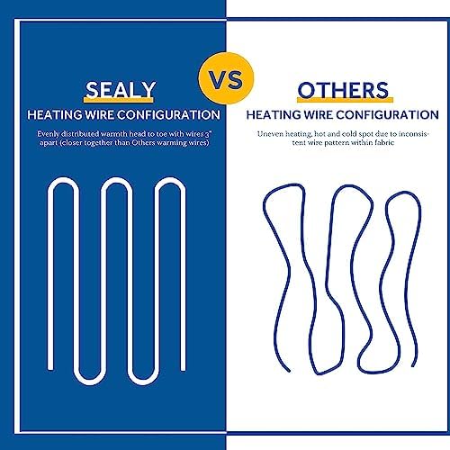 Sealy Heated Mattress Pad Full Size with 10 Settings