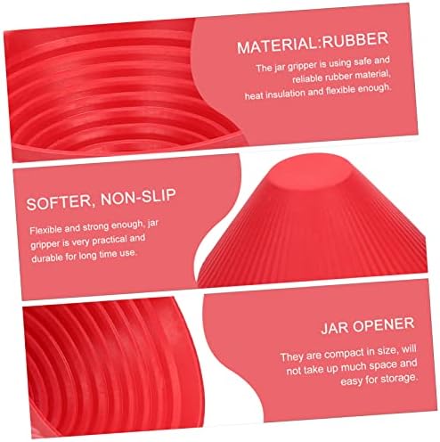 6pcs Rubber Jar Opener with Gripper Pad for Seniors