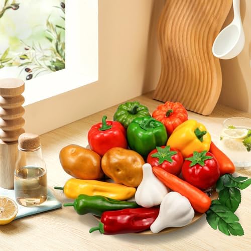 Lorigun 16 Piece Artificial Vegetable Decor Set