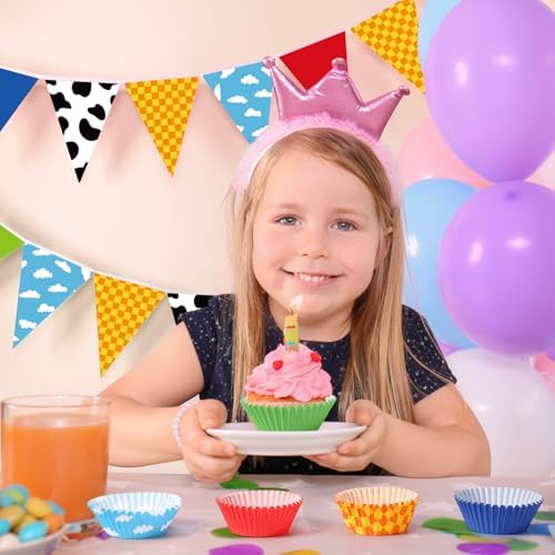 Vesici 900 Count Cartoon Birthday Cupcake Liners