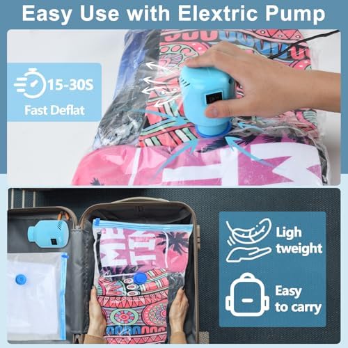 HOTBAG 10 Pack Vacuum Storage Bags for Clothes and Bedding