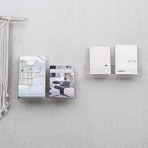 CY Craft 6PCS Clear Floating Bookshelf for Kids Room