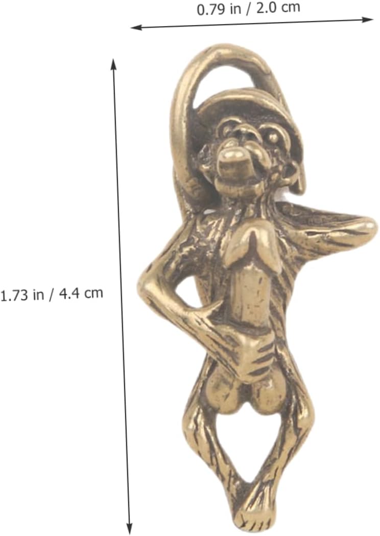 Teaux Brass Monkey Keychain Kitten Accessory