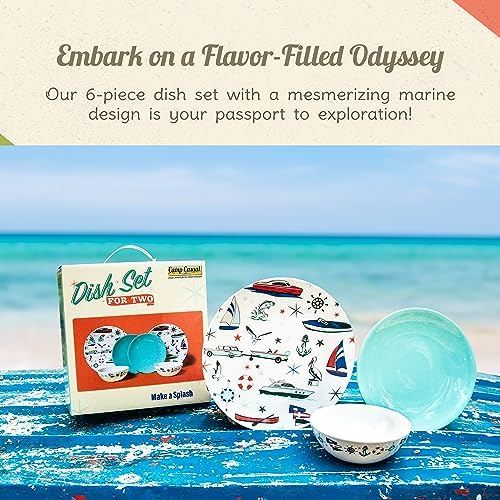 Camp Casual Melamine Dinnerware Set 6-Piece