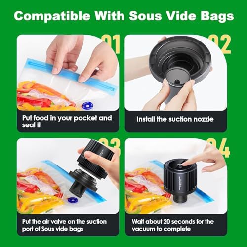LYCHL 2 in 1 Electric Vacuum Sealer Kit for Mason Jars