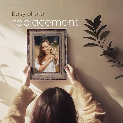 Weathered Picture Frame 4x6 Taupe Wall or Tabletop