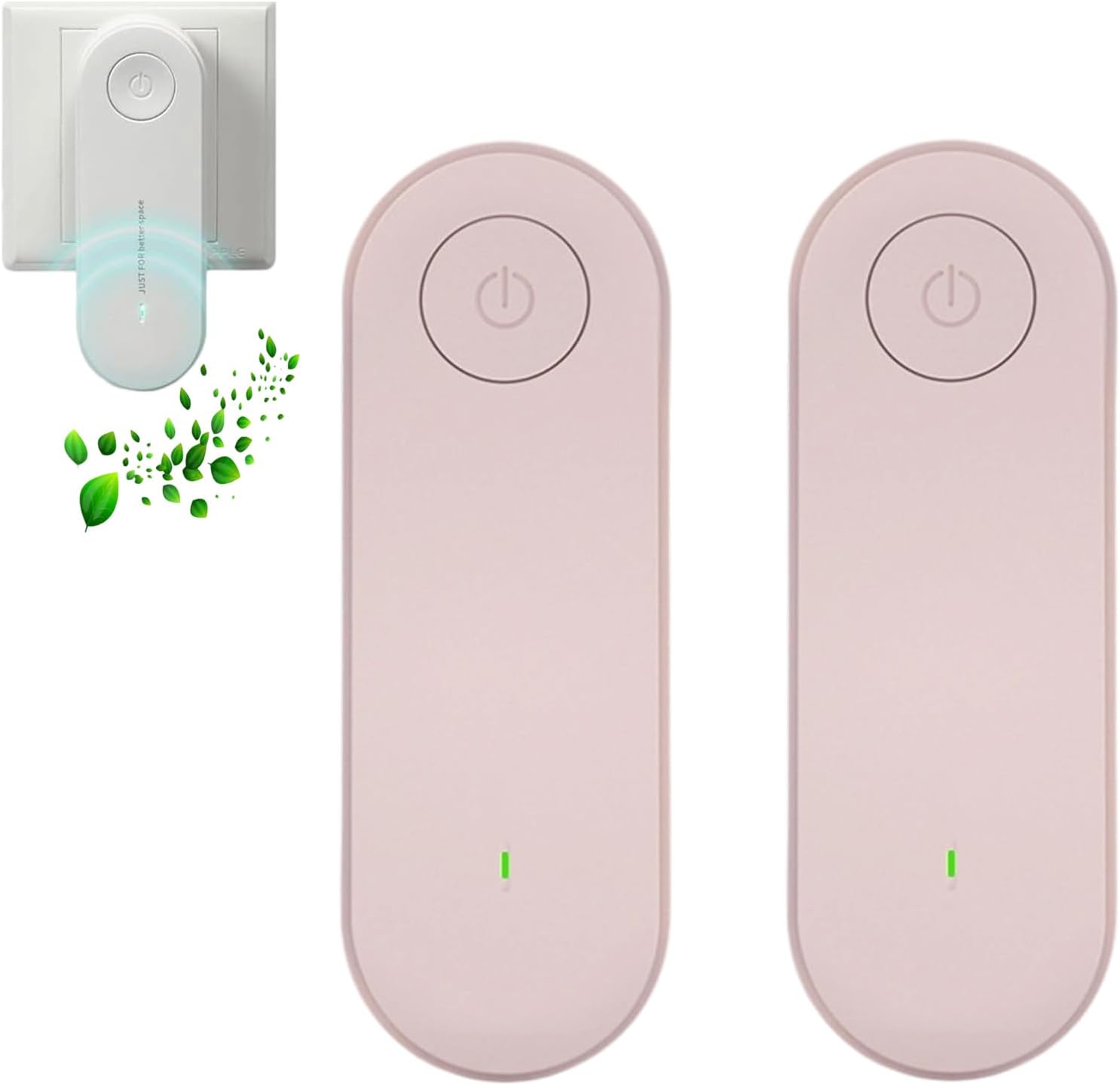 Magair Air Purifier with Silent Design 2 Pcs Pink Plug In 360 Coverage